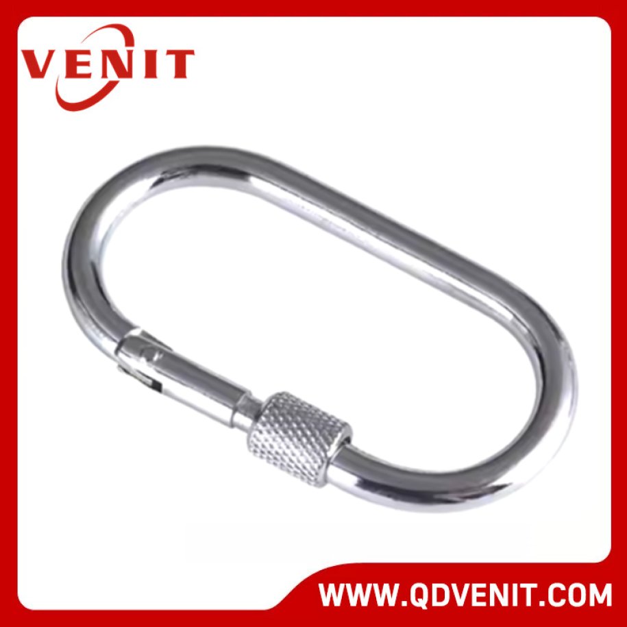 Zinc Plated Straight Type Snap Hook with Screw