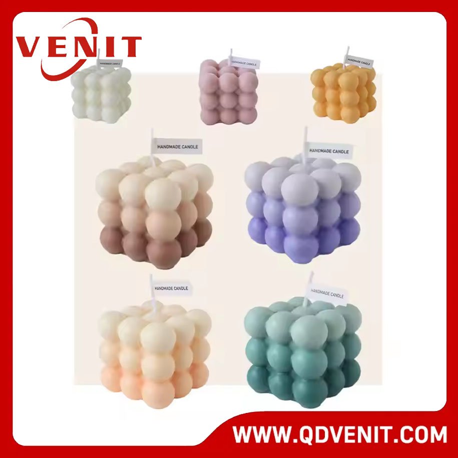Square Gradual Scented Candle with PVC Box