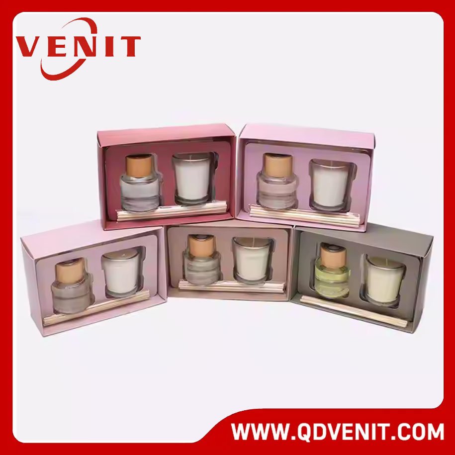 Colorful Reed Diffuser & Candle Set