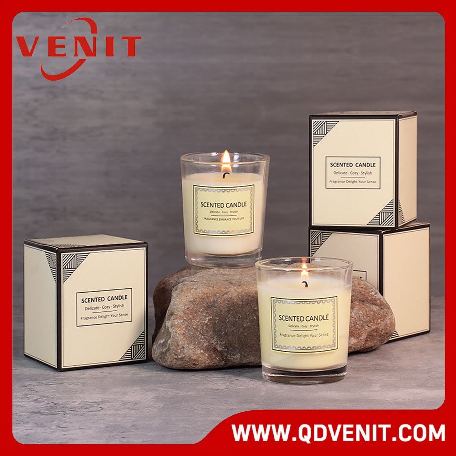 Mini Soy Wax Glass Candle with Gift Box