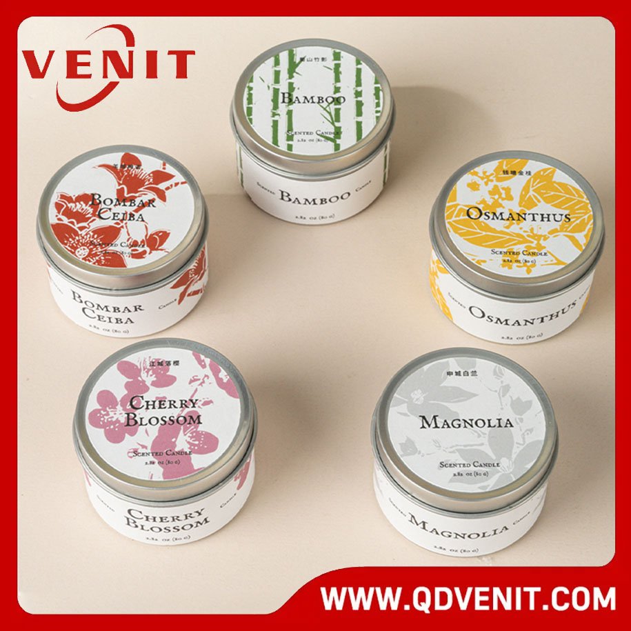 Tin Scented Candle with Wood Wick