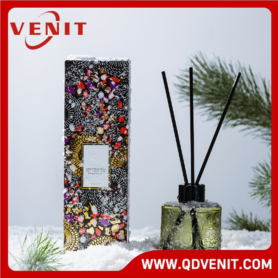 200ML Embossed Bottle Reed Diffuser with 4 Colors