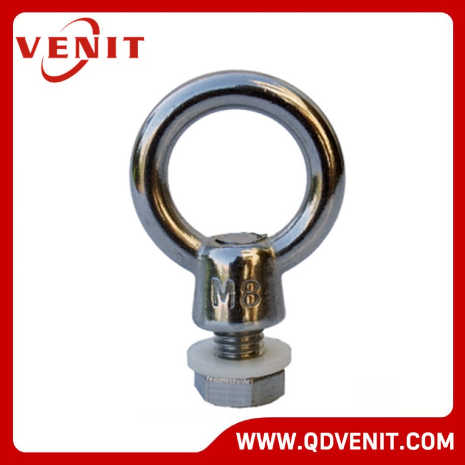 Stainless Steel JIS1169 Eye Nut with White Nylon Washer and Bolt