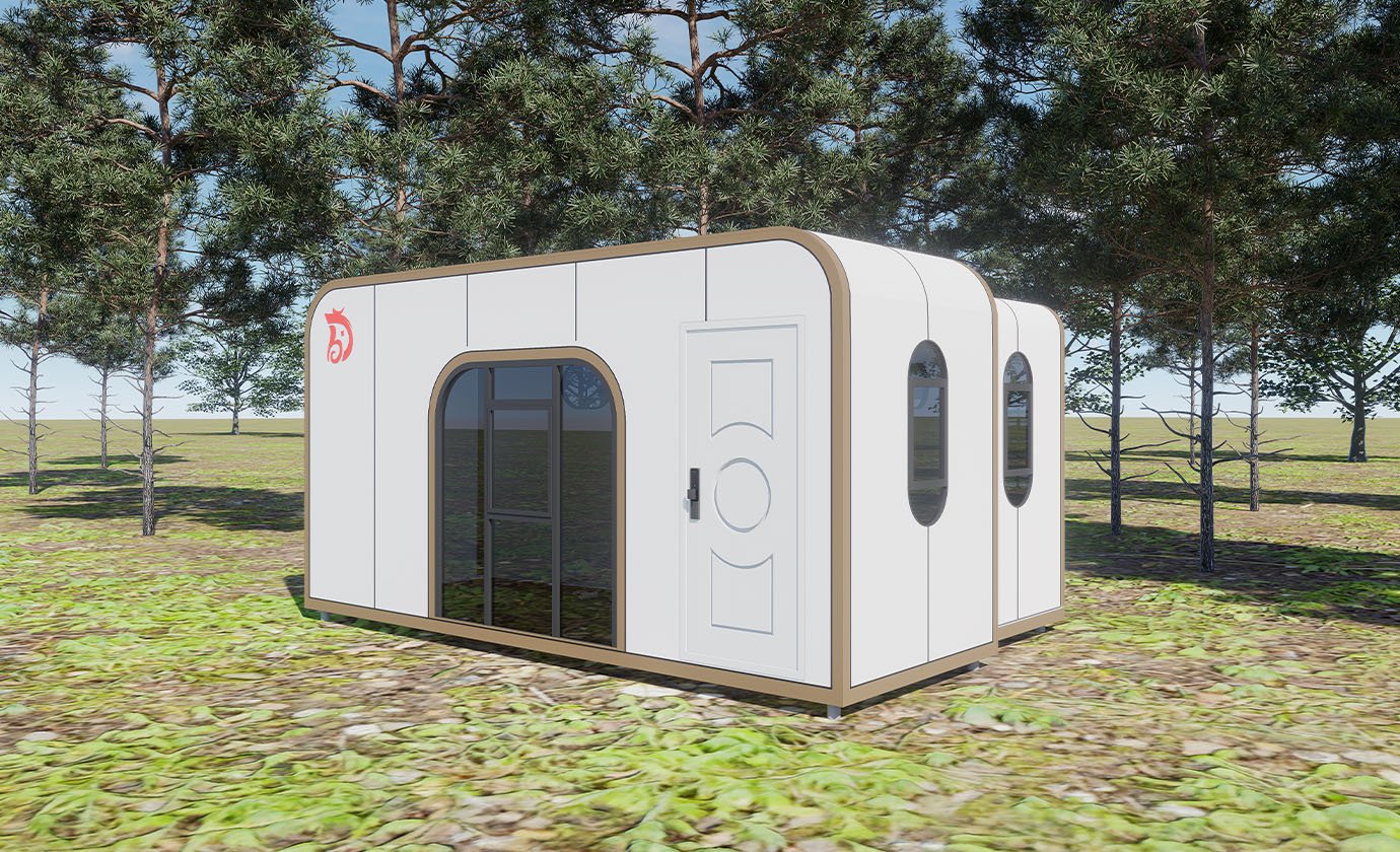 Folding push pull apple cabin