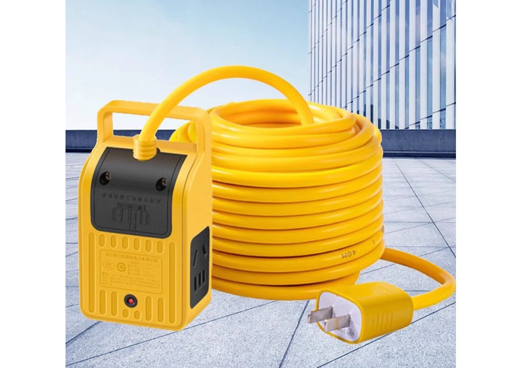 Delixi pure copper electric bottle car charging extension line socket plug-in extension board long line