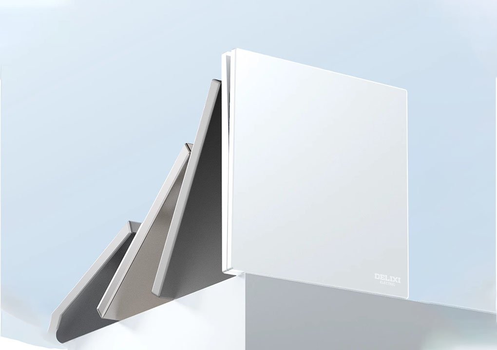 Delixi 297 ultra-thin switch socket matte