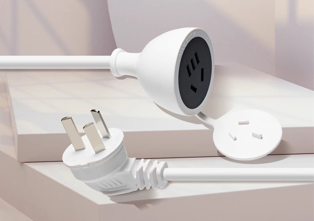 Delixi extension cord power socket three holes