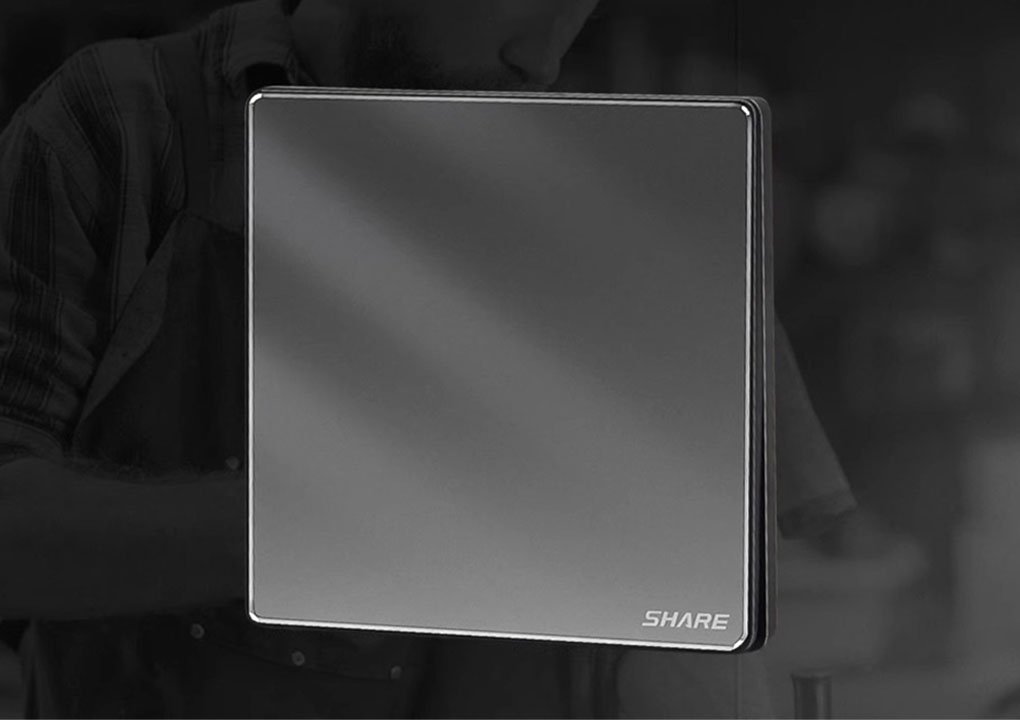 SHARE Colorful Gray Series High Crystal Screen Panel Switch