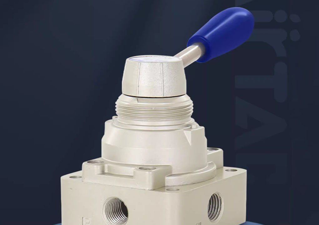 Yadac pneumatic switch hand-turn air valve cylinder manual hand plate reversing valve 4HV230-08 three-position four-way