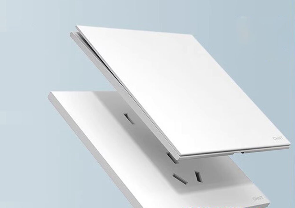 CHINT X5 Ultra-thin Matt Switch Socket Frosted Panel Cream Style