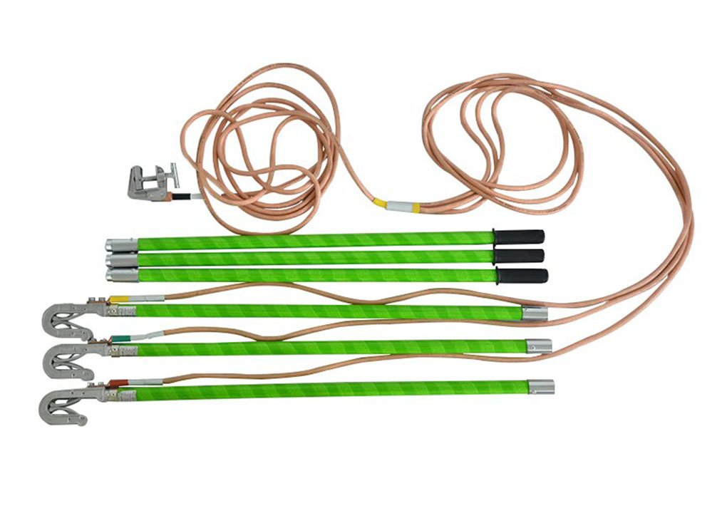 High voltage ground wire ground rod