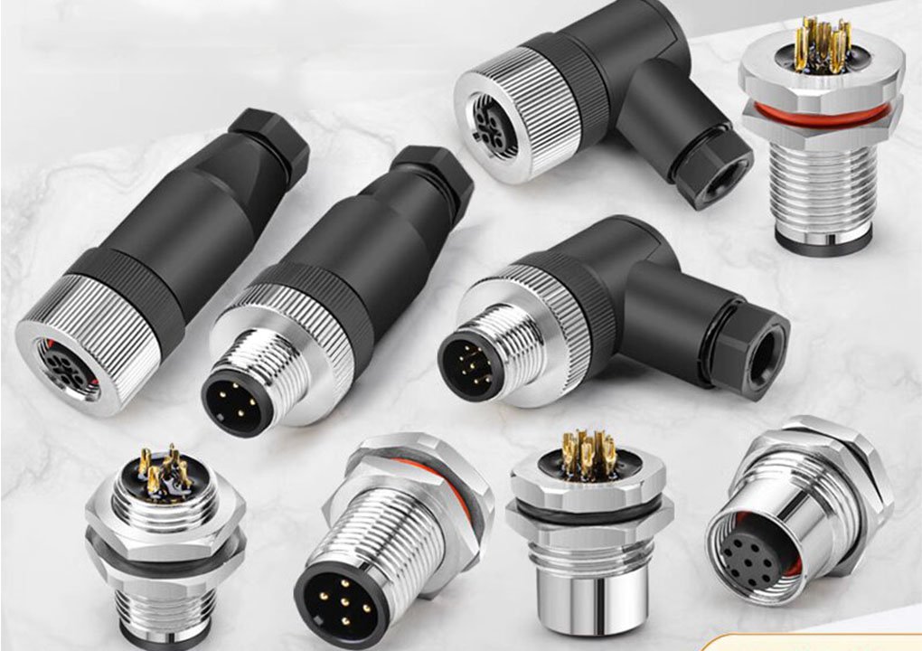 Huijun M12-5 8-pin waterproof aviation plug