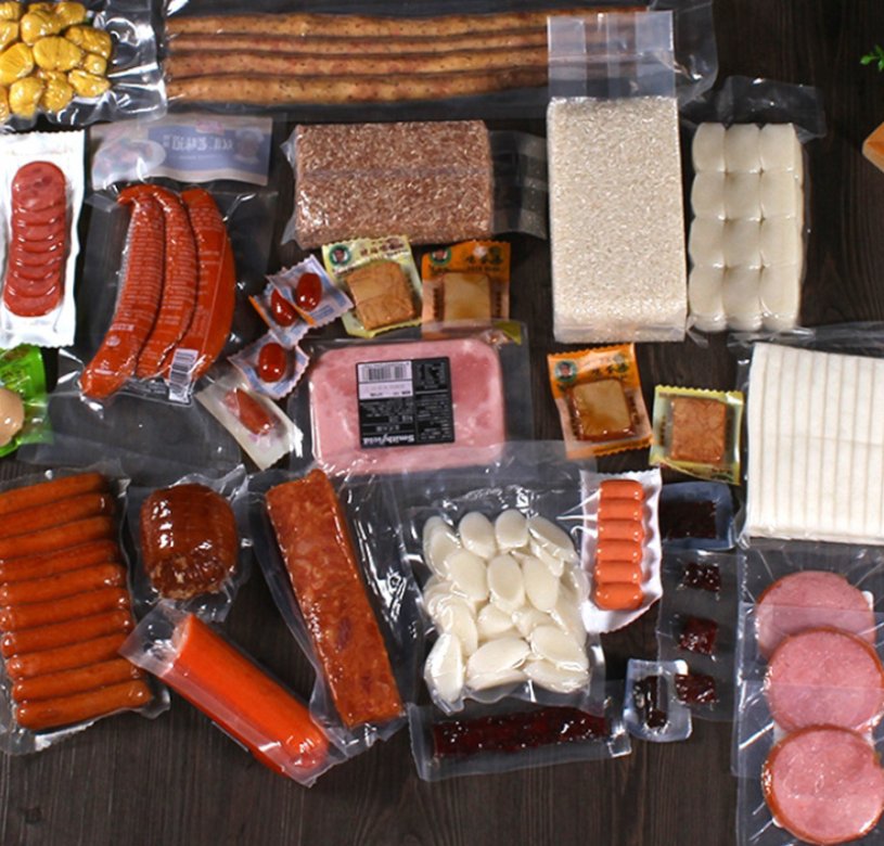 Stretch Film Packaging For Sausages And Meat