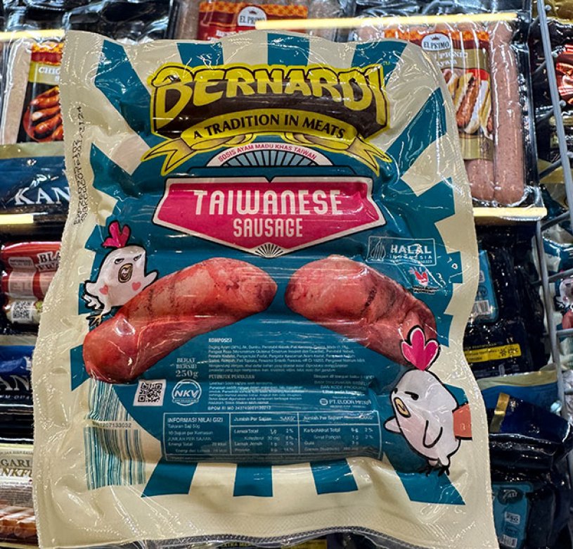 Chicken sausage vacuum packaging bag