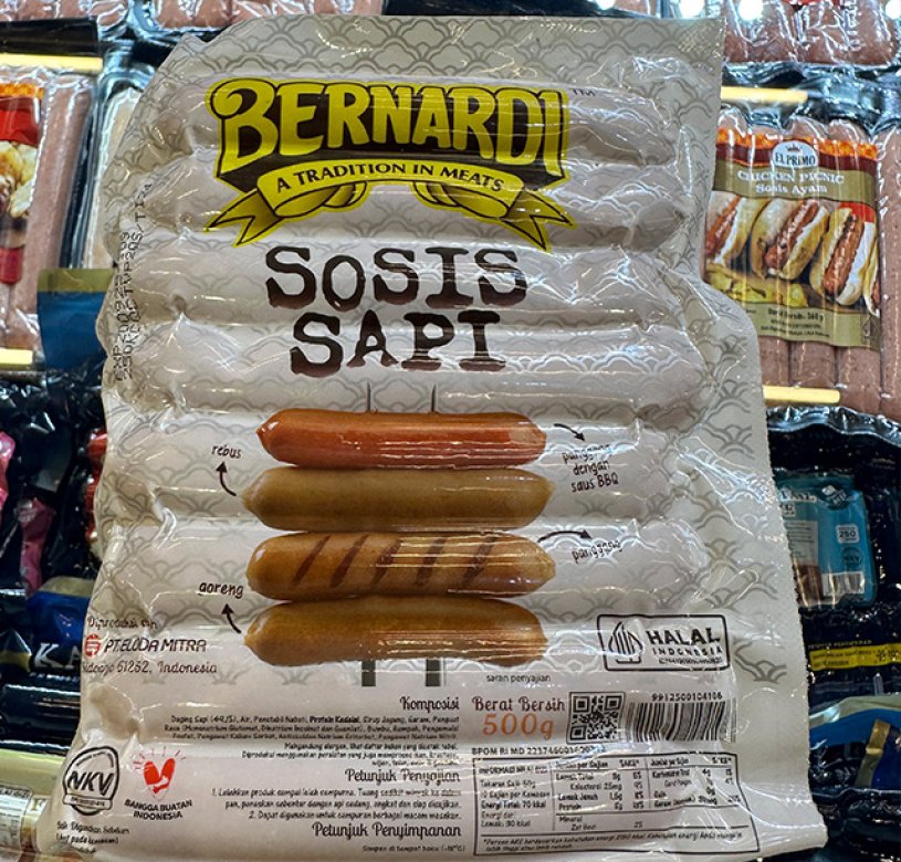 Indonesian sausage packaging