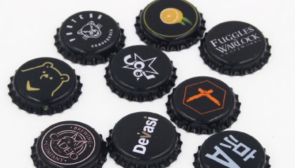 Waste bottle caps can also be used like this