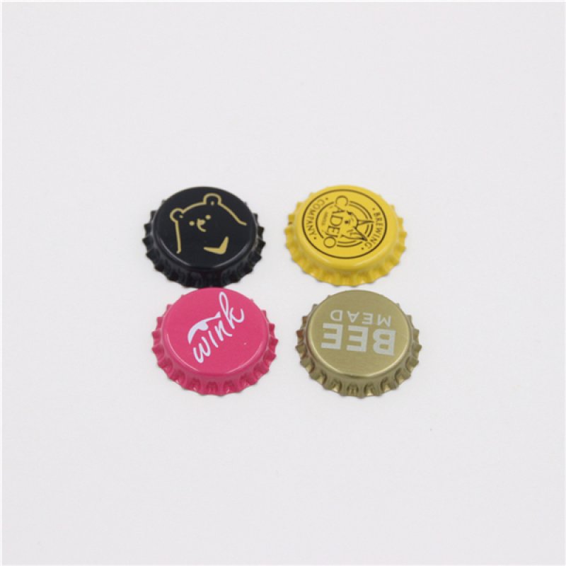 Customized design beer glass bottle crown cap