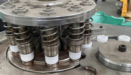 Plastic cap compression molding process