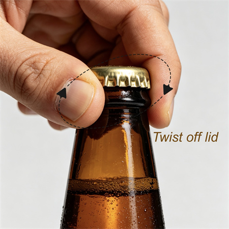 Twist off lid