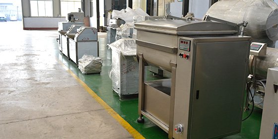 The online trial of Bowl Cutter and Meat Mixer combination purchased by a Guatemalan customer was completed and ready for shipment