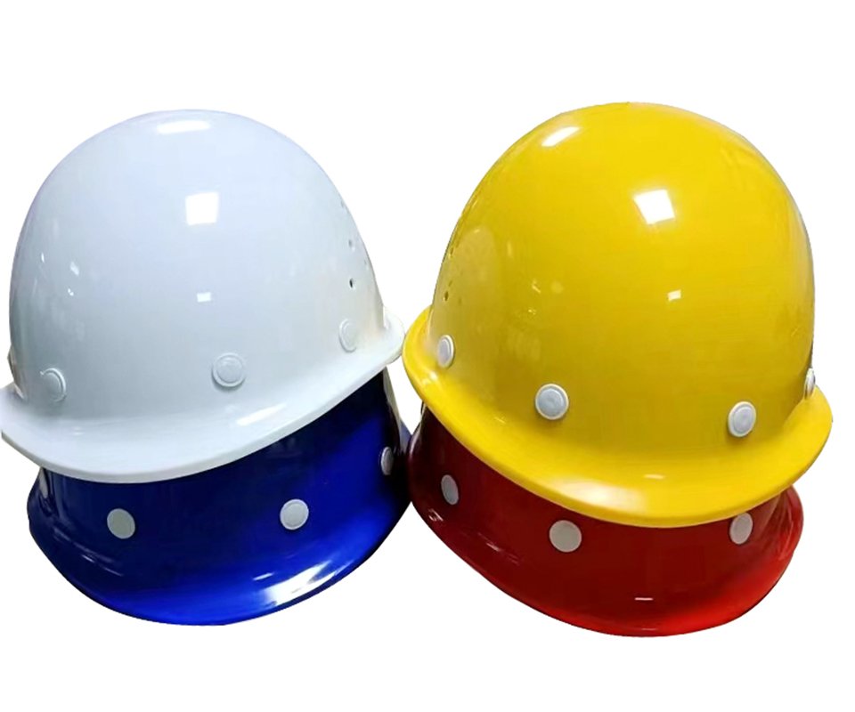 Strong Impact Yellow Red Blue White Safety Helmet for Construction Protective Anti Rescue Working