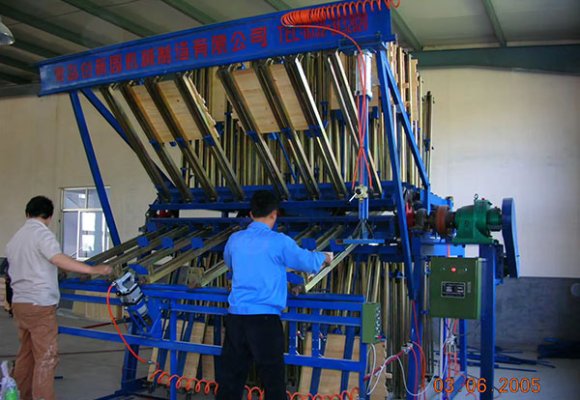 High efficiency wood panel clamp carrier machine Double-Side Hydraulic Composer