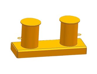 Double Bitt Mooring Bollard Type A Deck Fitting -sinostar marine equipment (8)