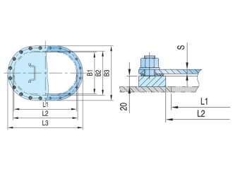 Type A Marine Manhole Covers For Ship Deck Fitting-sinostar marine equipment（5）