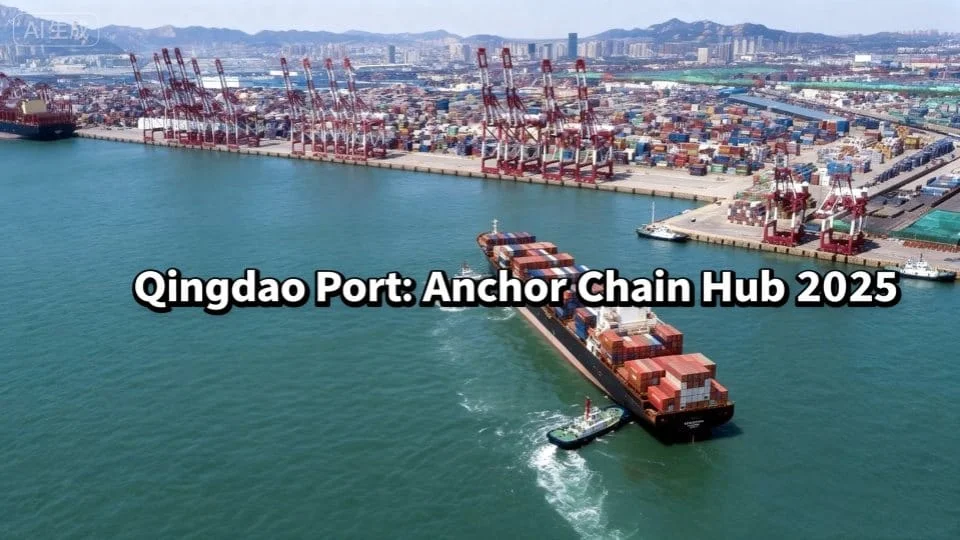 Exportaciones de la cadena de anclaje del puerto de Qingdao 2025: el centro de la cadena de suministro global de China