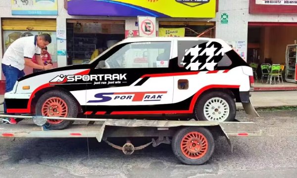 SPORTRAK TIRES Sticker advertising display