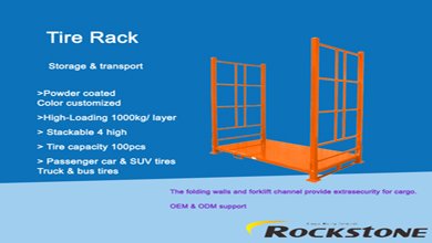  Portable Stackable Heavy Duty Tyre Stacking Rack