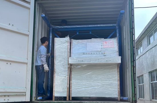 Qingdao Hongxingwang Loads Next-Gen Rebond Foam Machine in Eco Container