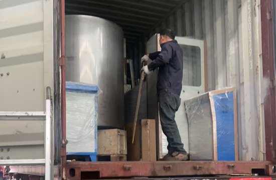 Horizonal Continuous Foam Production line shipped to Libya