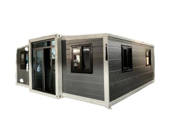 New Type 20ft Double-Winged Container House Flat Pack Construction with Steel Sandwich Panel Materials Prefabricated Housing