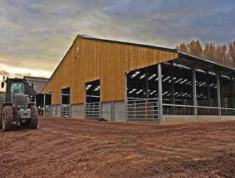 Cattle Barn Steel Structure for Livestock Farming Prefabricated Cow Shed