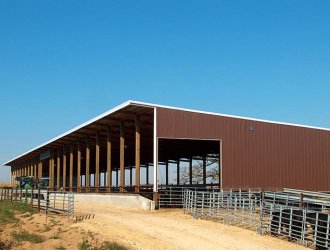 Prefabricated Cow Hangar Farm Using Dairy House Steel Structure