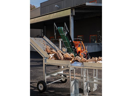 Firewood Packing Table | Efficient Bagging Station for Firewood Processing