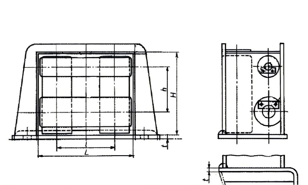 Drawings of JIS F 2026 Roller Fairlead Type A Drawings of JIS F 2026 Roller Fairlead Type A
