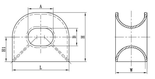 DIN81915 Panama Chock Diagram: DIN81915 Panama Chock Diagram: