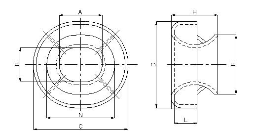 Drawings of Bulwark EU Type Towing Chock Drawings of Bulwark EU Type Towing Chock