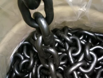 G100 lifting chain EN818-8 – packed in black drum, ready for shipment