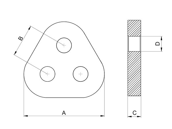 Triangle Plate / Delta Plate Diagram