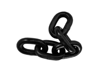 Black Painted Studless Anchor Chain
