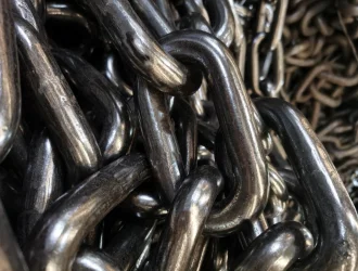 Black Painted Studless Anchor Chain 32MM