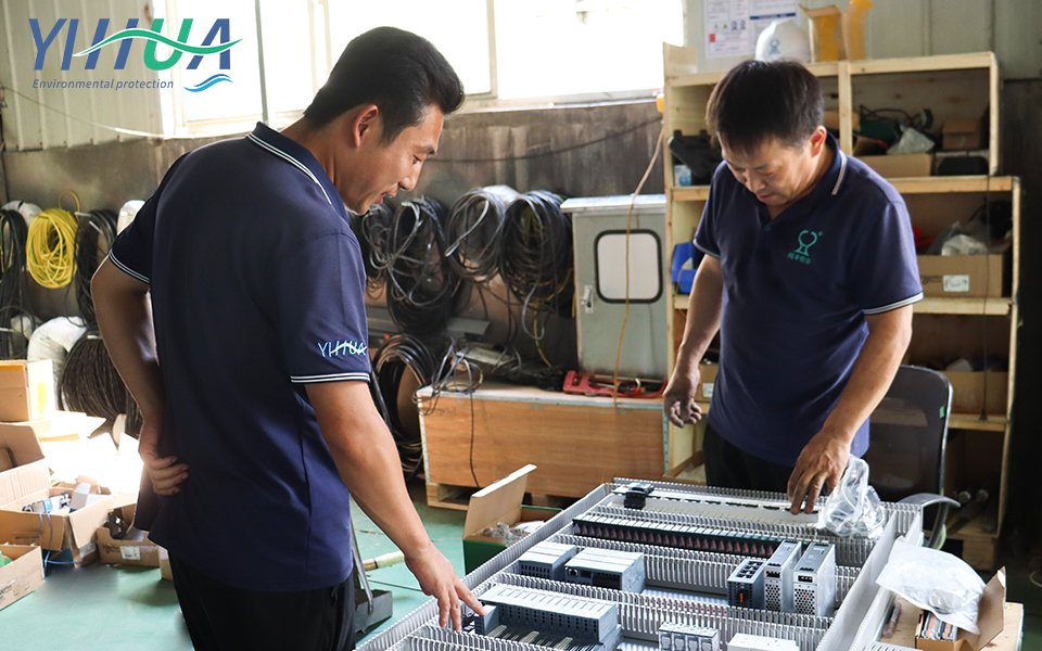 Sewage treatment equipment commissioning