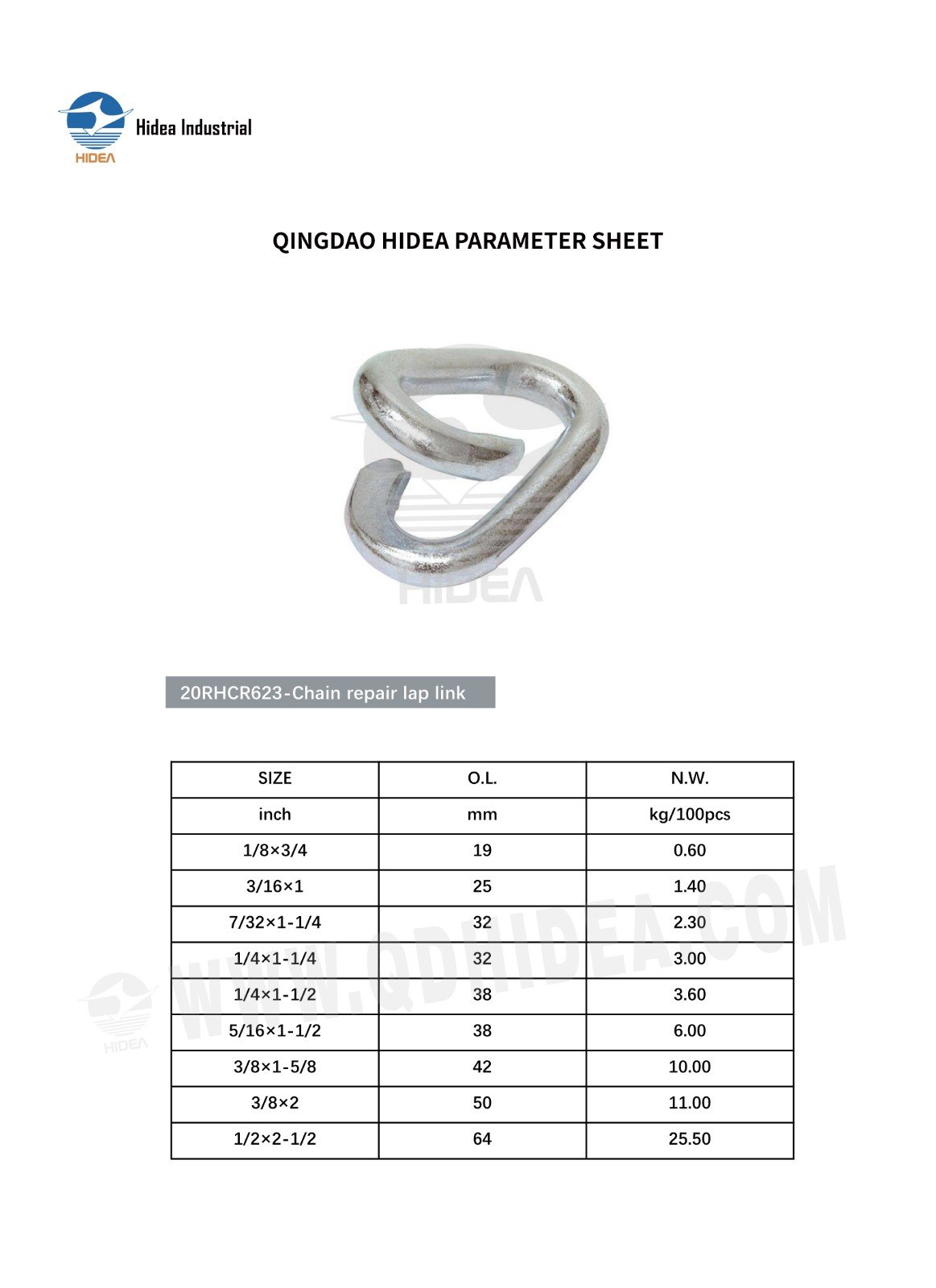 Forged Split Link Specification