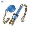 2-INCH HEAVY DUTY RATCHET TIE DOWN STRAP WITH CHAIN ANCHOR