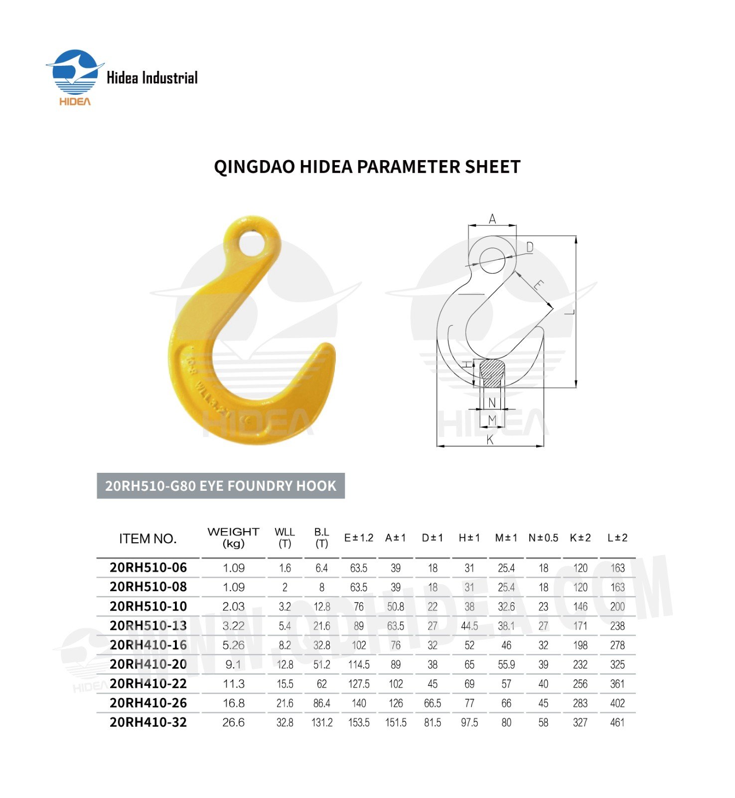 HIDEA G80 Eye Foundry Hook