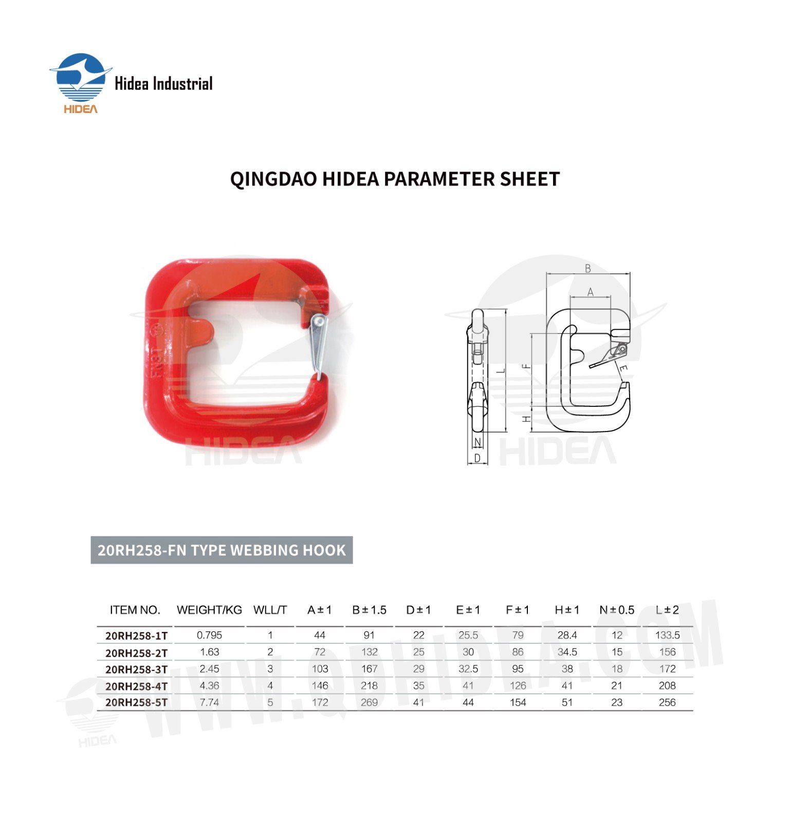 HIDEA G80 FN Type Webbing Hook
