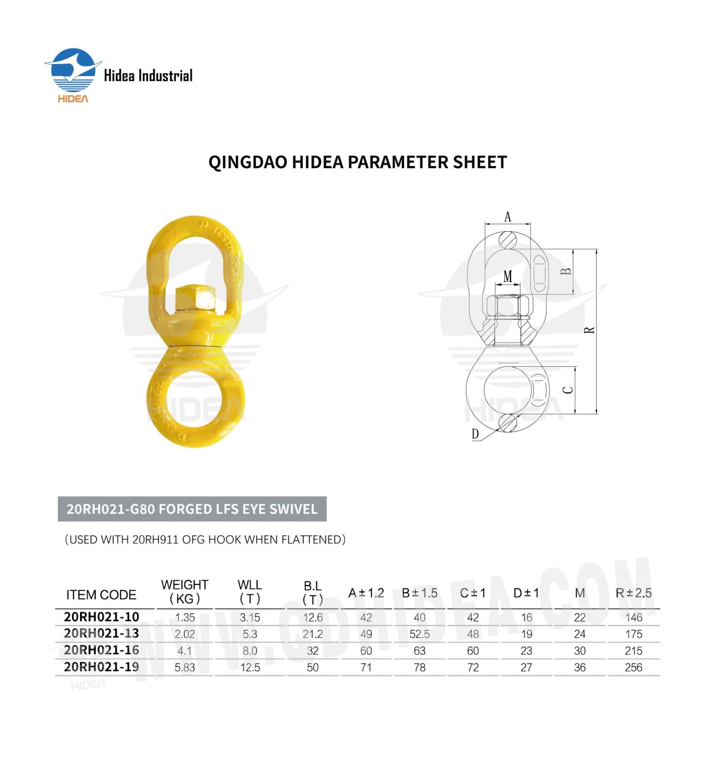 HIDEA G80 LFS Type Eye Swivel